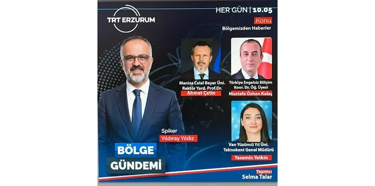 Van Teknokent Genel Müdürü Dr. Yasemin Yetkin, TRT Erzurum Radyosu’nda Bölge Gündemi Programına Konuk Oldu