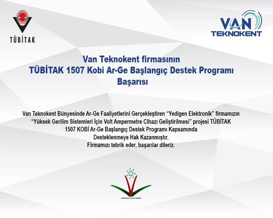 Yedigen Elektronik, TÜBİTAK 1507 KOBİ Ar-Ge Başlangıç Destek Programı’ndan Destek Almaya Hak Kazandı