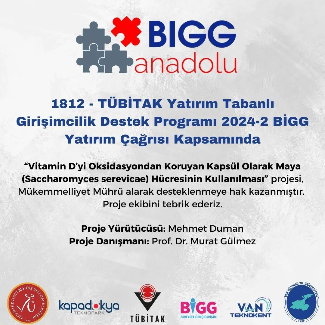 Van Teknokent ve Kapadokya Teknopark İş Birliğiyle Örnek Bir Başarı: TÜBİTAK’tan Mükemmeliyet Mührü