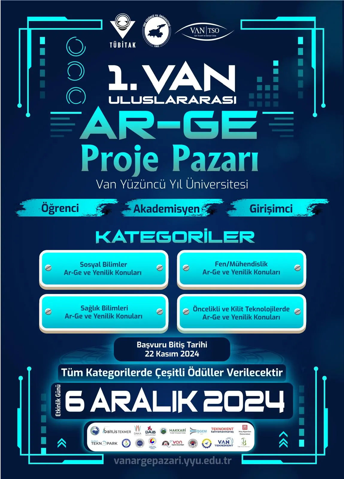 1. Van Uluslararası AR-GE Proje Pazarı\" Başlıyor!