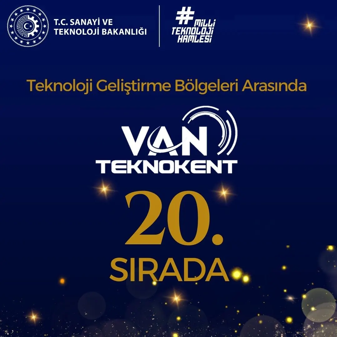 Van Teknokent, 2022 Teknoloji Geliştirme Bölgeleri Performans Endeksi’nde Çifte Başarı Elde Etti