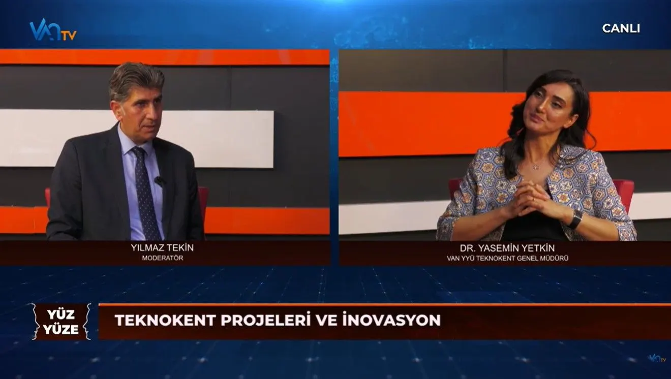 Van Teknokent Genel Müdürü Dr. Yasemin Yetkin, Yüz Yüze Programına Konuk Oldu