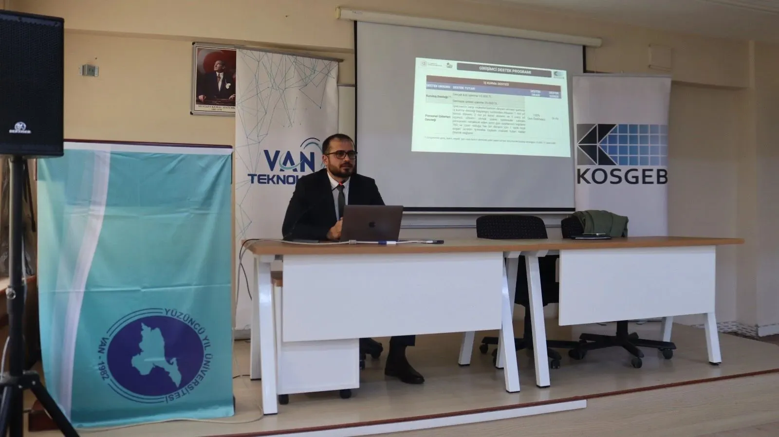 KOSGEB Van İl Müdürlüğü, Van Teknokent ve Van Yüzüncü Yıl Üniversitesi Van Meslek Yüksekokulu iş birliğiyle KOSGEB Destekleri Bilgilendirme Programı düzenlendi.