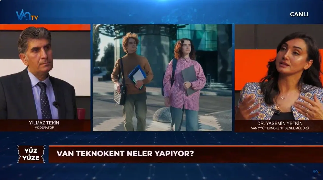 Van Teknokent Genel Müdürü Dr. Yasemin Yetkin, Yüz Yüze Programına Konuk Oldu