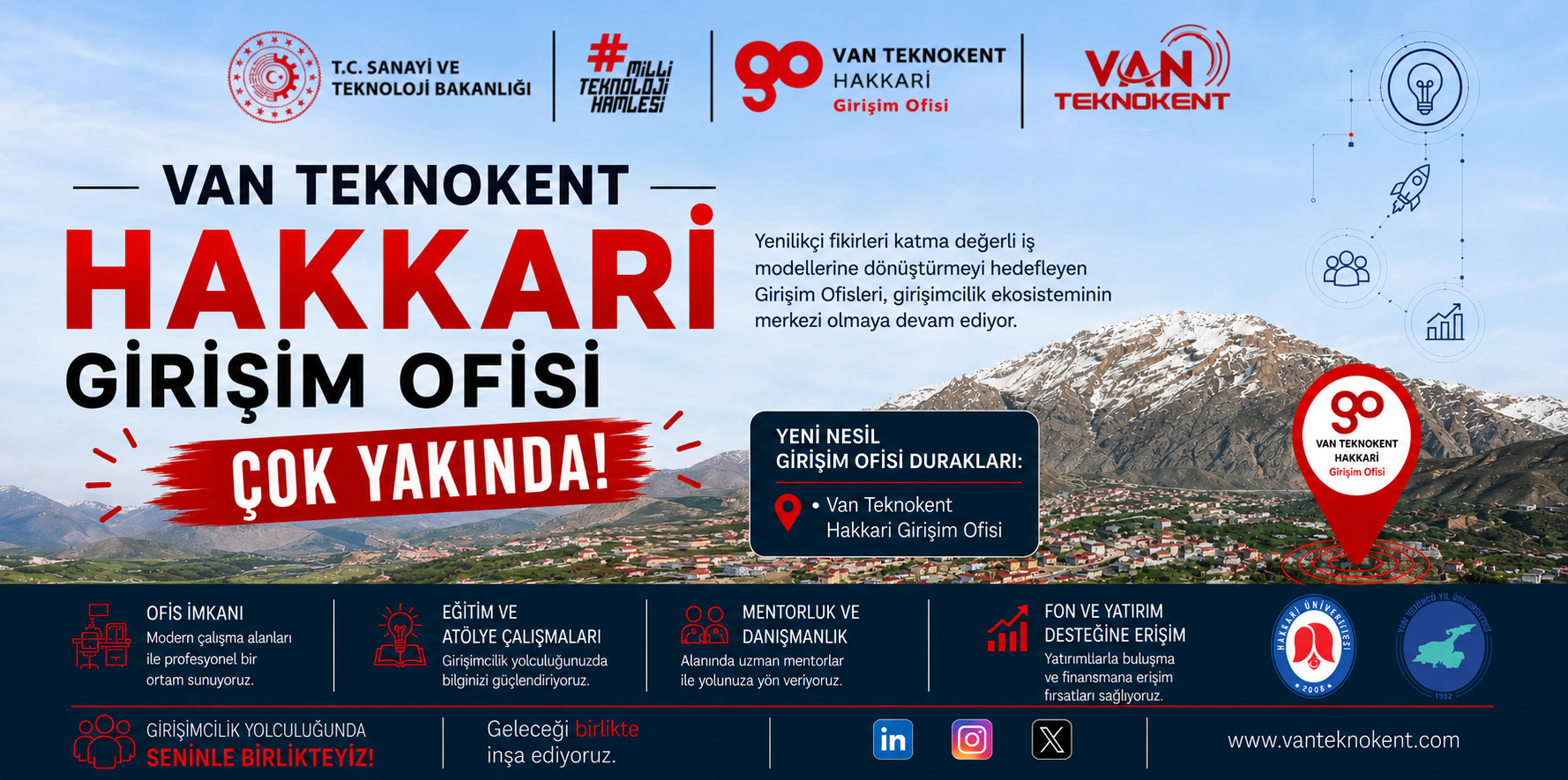 Van Teknokent Hakkari Girişim Ofisi Çok Yakında